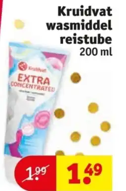 Kruidvat Kruidvat wasmiddel reistube aanbieding