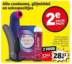 Kruidvat Alle condooms, glijmiddel en seksspeeltjes aanbieding