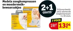 Kruidvat Medela zoogkompressen en moedermelk bewaarzakjes aanbieding
