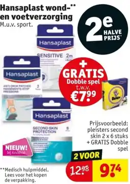 Kruidvat Hansaplast wond en voetverzorging aanbieding