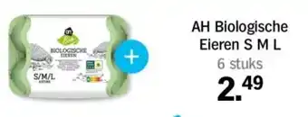 Albert Heijn AH Biologische Eieren S M L aanbieding