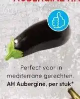 Albert Heijn AH Aubergine, per stuk* aanbieding