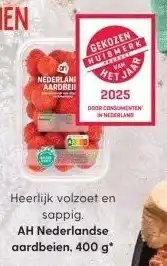 Albert Heijn AH Nederlandse aardbeien, 400 g* aanbieding