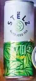 Albert Heijn ⑦Stëlz Hard ice tea green tea lemon, 250 ml aanbieding