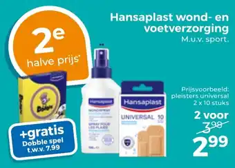 Trekpleister Hansaplast wond en voetverzorging aanbieding