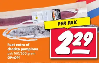 Nettorama Fuet extra of chorizo pamplona aanbieding