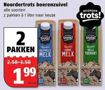 Poiesz Noordertrots boerenzuivel 1 liter aanbieding