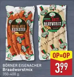 ALDI Braadworstmix aanbieding