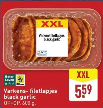 ALDI Varkens- filetlapjes black garlic aanbieding