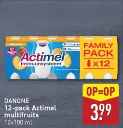 ALDI 12 pack Actimel multifruits aanbieding
