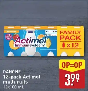 ALDI 12 pack Actimel multifruits aanbieding