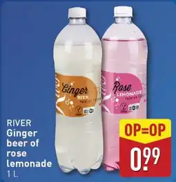 ALDI River Ginger beer of rose lemonade aanbieding
