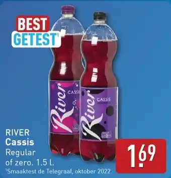ALDI River cassis regular of zero aanbieding