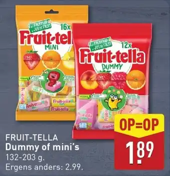 ALDI Fruit-tella Dummy of mini's aanbieding
