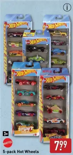 ALDI 5 pack Hot Wheels aanbieding