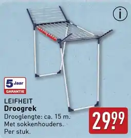 ALDI Droogrek aanbieding
