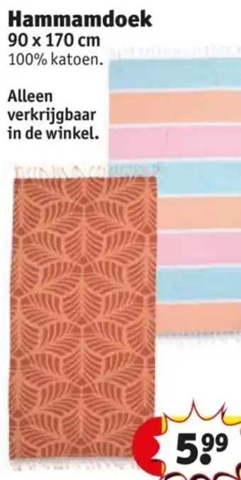 Kruidvat Hammamdoek aanbieding