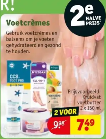 Kruidvat Voetcrèmes aanbieding