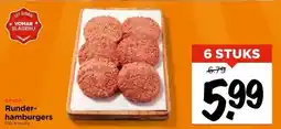Vomar Voordeelmarkt Runder- hamburgers aanbieding