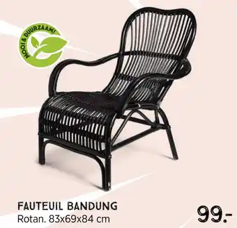 Xenos Fauteuil bandung 83x69x84 Cm aanbieding