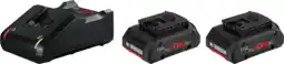 Coolblue Bosch Professional 18V 4,0 Ah accu (2x) + oplader aanbieding
