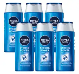 De Online Drogist Nivea Men Strong Power Shampoo Voordeelverpakking 6x250ML aanbieding