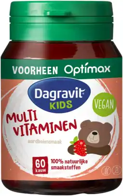 De Online Drogist Dagravit Kids Multivitaminen Kauwtabletten Aardbeien 60KTB aanbieding