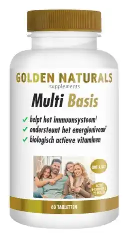De Online Drogist Golden Naturals Multi Basis Tabletten 60TB aanbieding