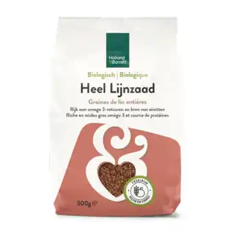 Holland & Barrett Holland & Barrett Biologisch Heel Bruin Lijnzaad - 500g aanbieding