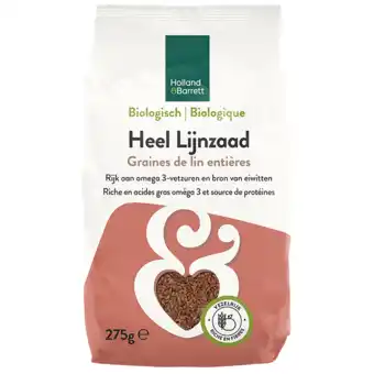 Holland & Barrett Holland & Barrett Biologisch Heel Bruin Lijnzaad - 275g aanbieding