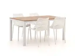 Kees Smit Forza Ripi/Fidenza 160cm dining tuinset 5-delig stapelbaar aanbieding