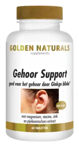 De Online Drogist Golden Naturals Gehoor Support Tabletten 60TB aanbieding