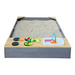 Praxis AXI Kelly Zandbak 180x115x22cm Speelkeuken Hout grijs/bruin aanbieding