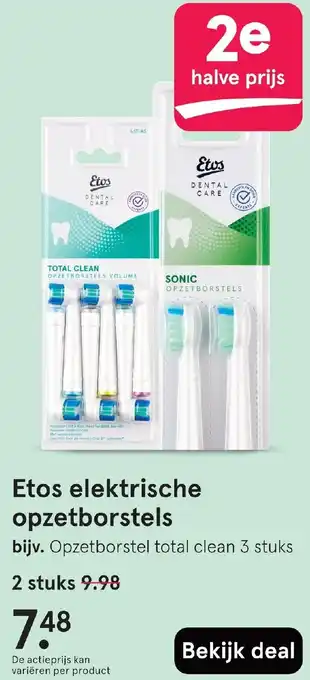 Etos Etos elektrische opzetborstels aanbieding