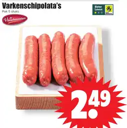 Dirk Varkenschipolata's aanbieding