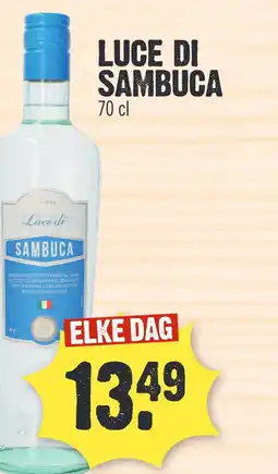 Super Dirck 3 LUCE DI SAMBUCA aanbieding