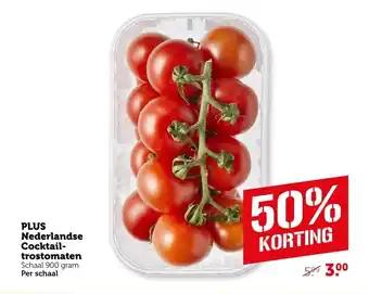 Coop PLUS Nederlandse Cocktail trostomaten aanbieding