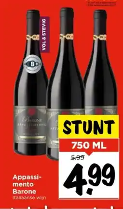 Vomar Voordeelmarkt Appassi- mento Barone aanbieding