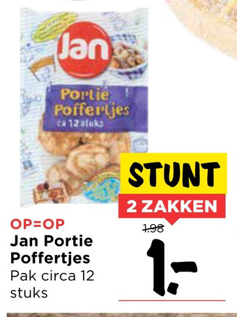 Vomar Voordeelmarkt Jan portie poffertjes aanbieding