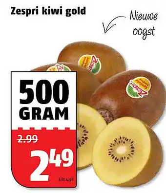 Poiesz Zespri kiwi gold 500 gram aanbieding