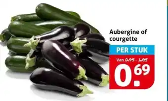 Hoogvliet Aubergine of courgette aanbieding