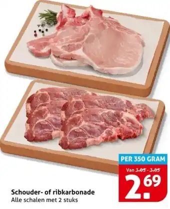 Hoogvliet Schouder of ribkarbonade aanbieding
