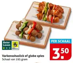 Hoogvliet Varkensshaslick of globe spies aanbieding