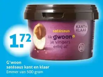 Hoogvliet G'woon satésaus kant en klaar aanbieding