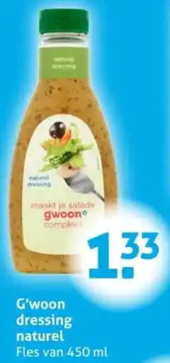 Hoogvliet G'woon dressing naturel aanbieding