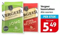 Hoogvliet Vergeer kaasstukken aanbieding