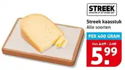 Hoogvliet Streek kaasstuk aanbieding
