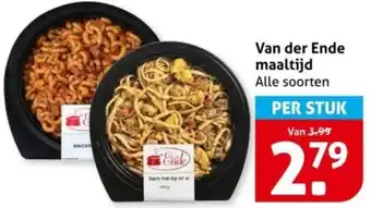Hoogvliet Van der Ende maaltijd aanbieding