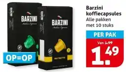 Hoogvliet Barzini koffiecapsules aanbieding