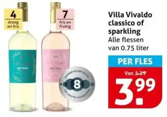 Hoogvliet Villa Vivaldo classico of sparkling aanbieding